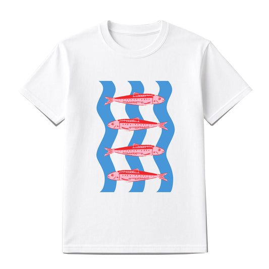 Short Sleeve, Crew Neck T shirt- Tuna