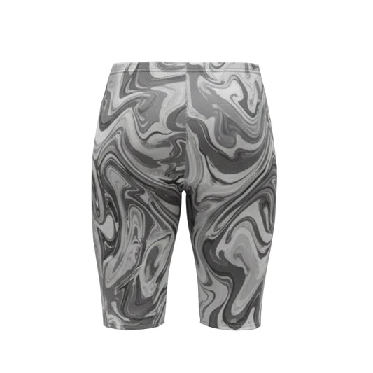 Men's Swim Training Tights - Marble Print