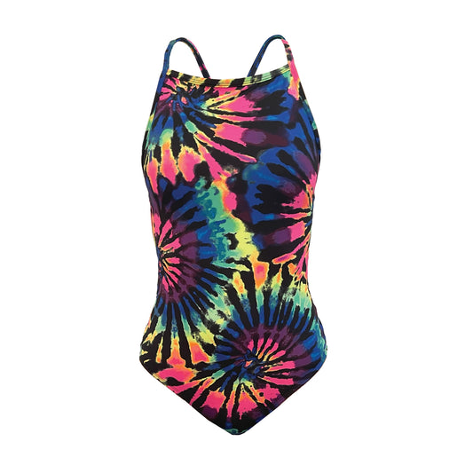 Sprint Back One pc Training Suit - Tie Dye Print