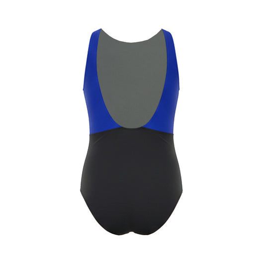 Women's High Neck One Pc, Two Toned